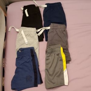 6 pairs toddler boys athletic shorts